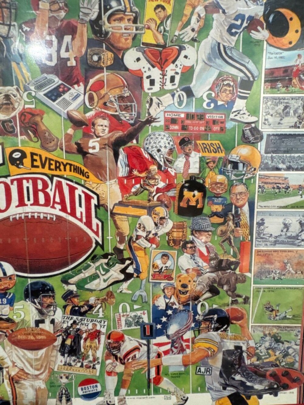 White Mountain Everything Football Puzzle 1000 Pieces 24”x30” New Sealed 2007 - Picture 13 of 15
